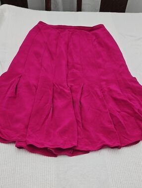 Dana Buchman Fuchsia Silk Circle Skirt